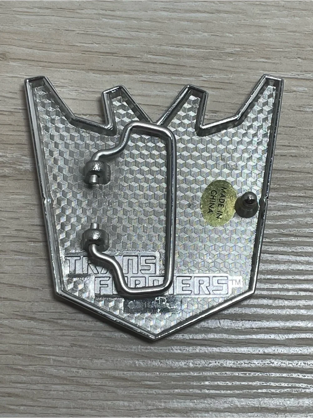 Hasbro Transformers Decepticon Metal Belt Buckle 2011 Purple Collectible Retro